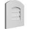Ekena Millwork Arch Top Surface Mount PVC Gable Vent: Non-Functional, w/ 3-1/2"W x 1"P Standard Frame, 12"W x 42"H GVPAR12X4201SN - alternate 2
